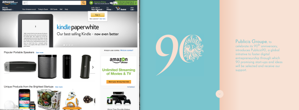 Amazon vs Publicis90: The Great Homepage War 2016™